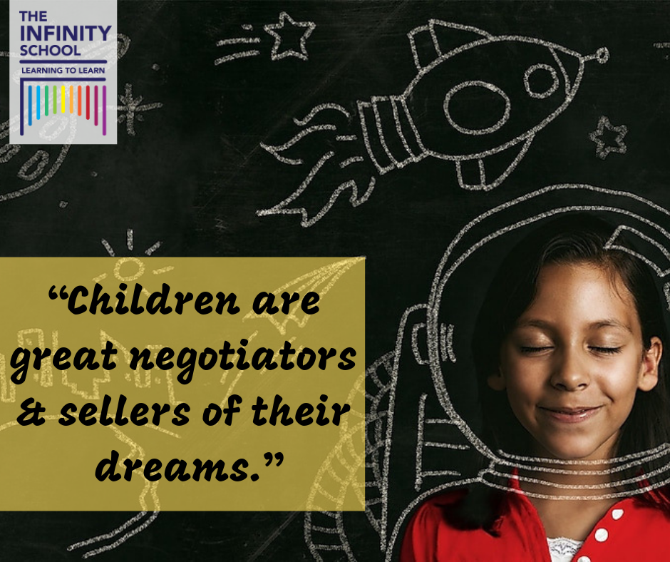 Stimulating environments and supportive adults instigate the dreamer inside the child.